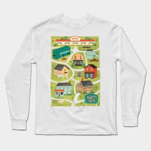 Schitt's Creek Town Map Long Sleeve T-Shirt